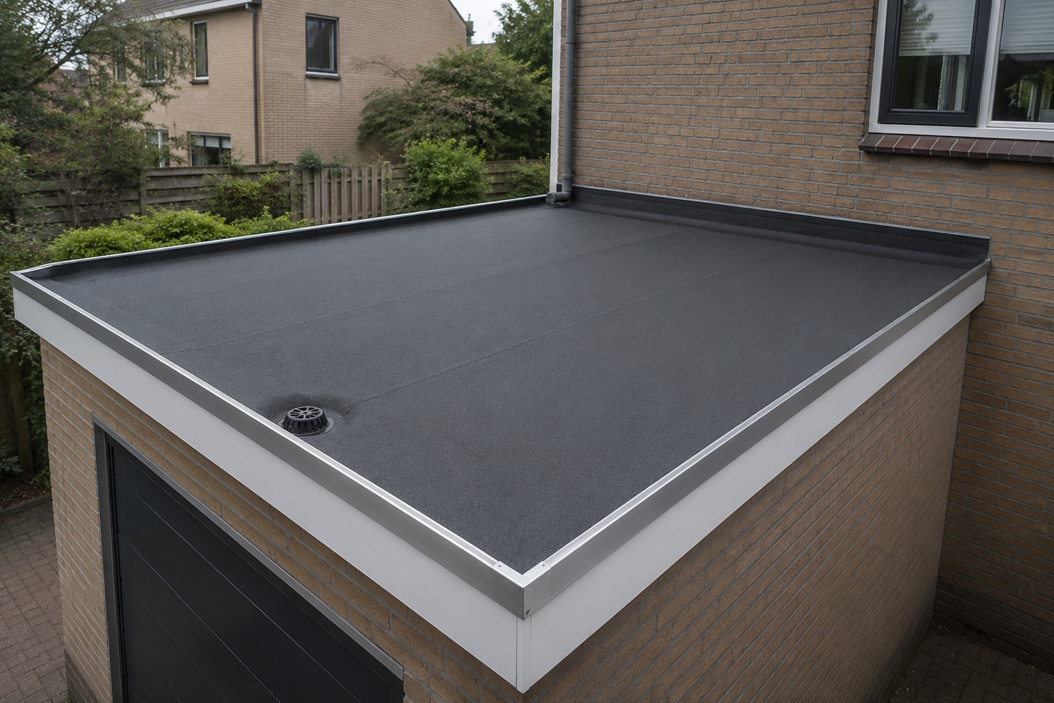 Renovatie van een garagedak